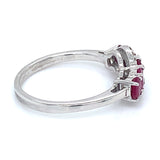 Anillo de rubí en plata 925
