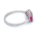 Anillo de rubí en plata 925