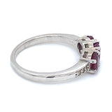 Anillo de rubí en plata 925