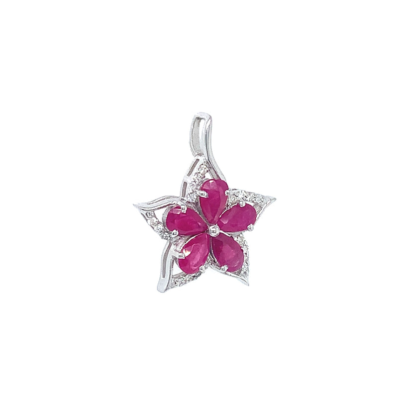 Dije de rubí en plata 925