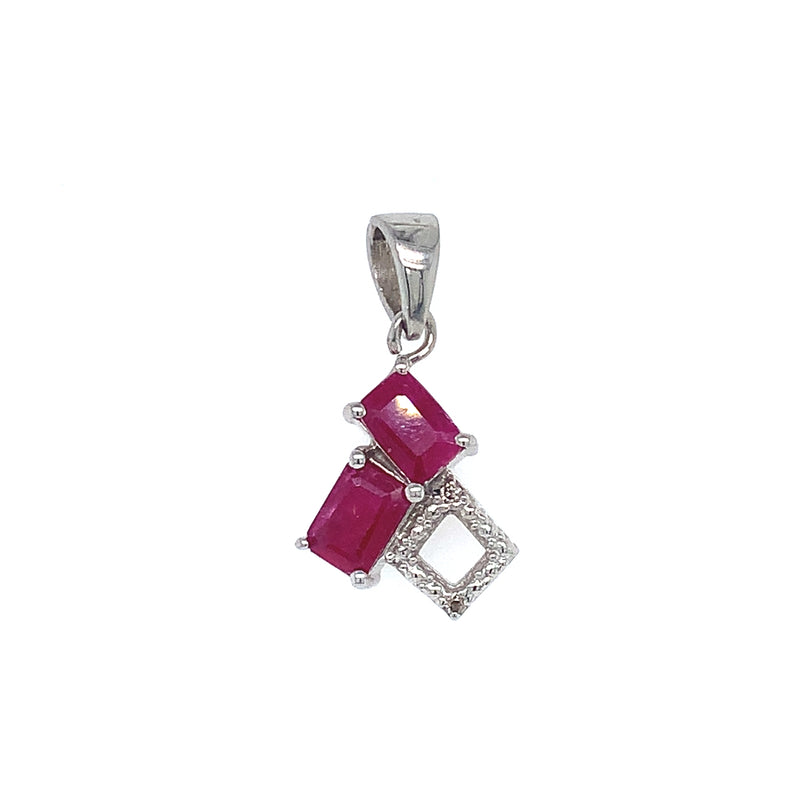 Dije de rubí en plata 925