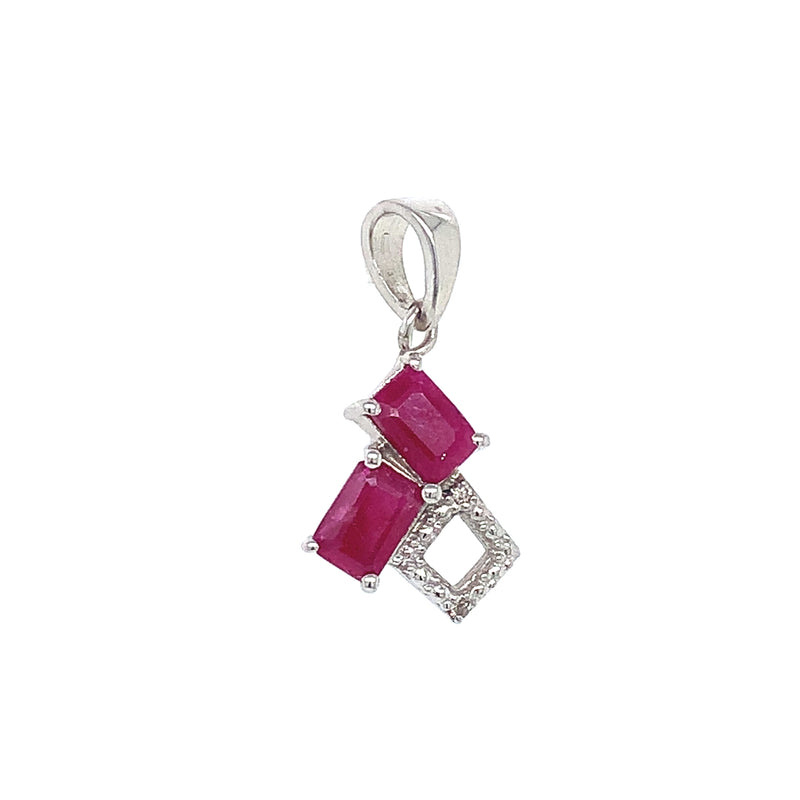 Dije de rubí en plata 925