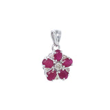 Dije de rubí en plata 925
