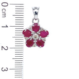 Dije de rubí en plata 925
