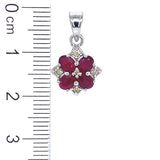Dije de rubí en plata 925
