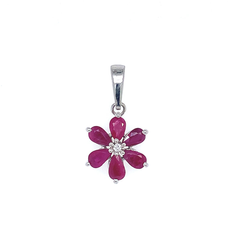 Dije de rubí en plata 925