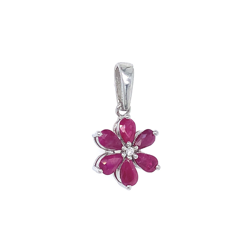 Dije de rubí en plata 925