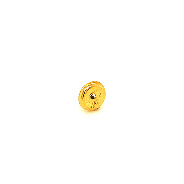 Repuestos de broche para aretes de bebé en oro amarillo 18k