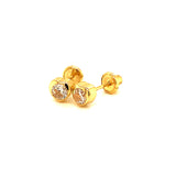 Aretes para bebés en oro amarillo 10kt.