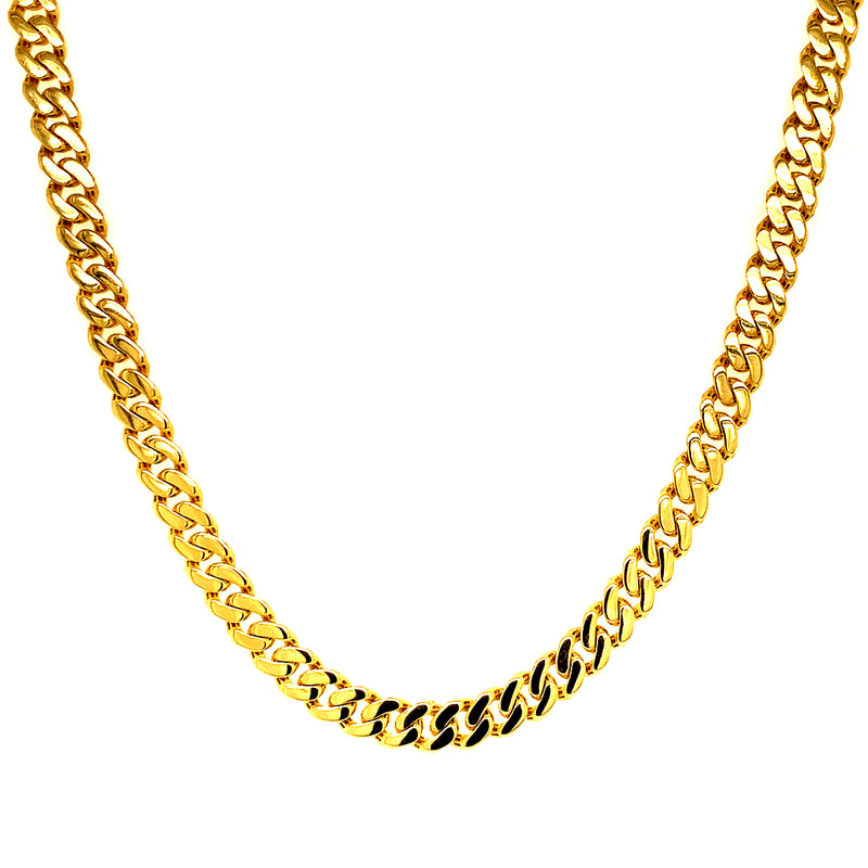 Collar (monaco) en oro amarillo 10kt. 45cm