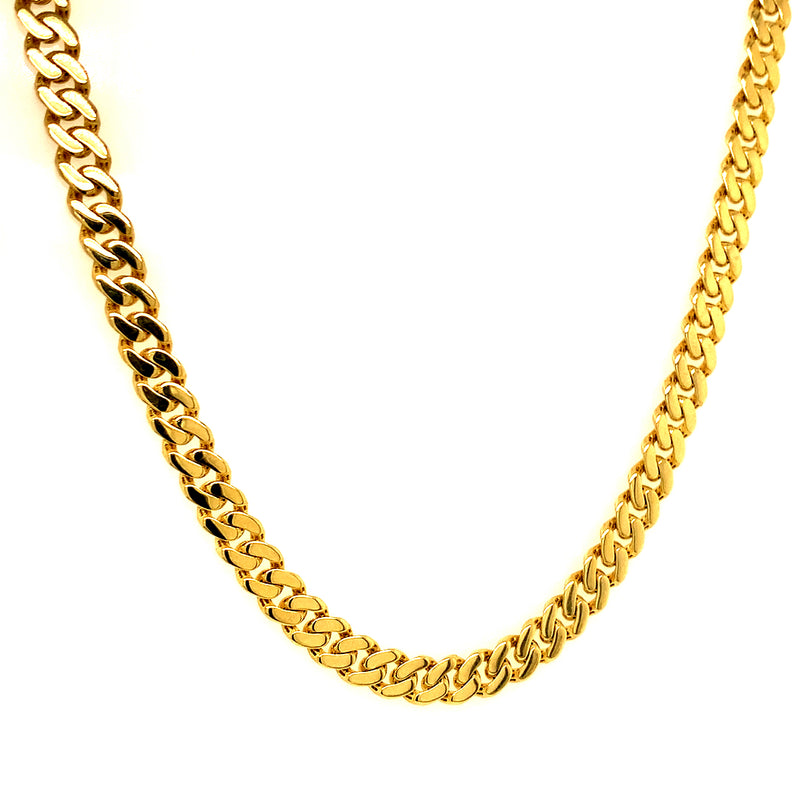 Collar (monaco) en oro amarillo 10kt. 45cm