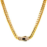 Collar (monaco) en oro amarillo 10kt. 45cm