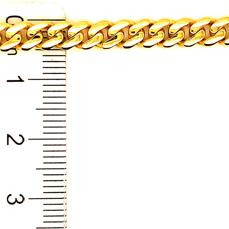 Collar (monaco) en oro amarillo 10kt. 45cm