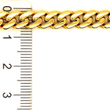 Pulsera (monaco) en oro amarillo 10kt. 21cm