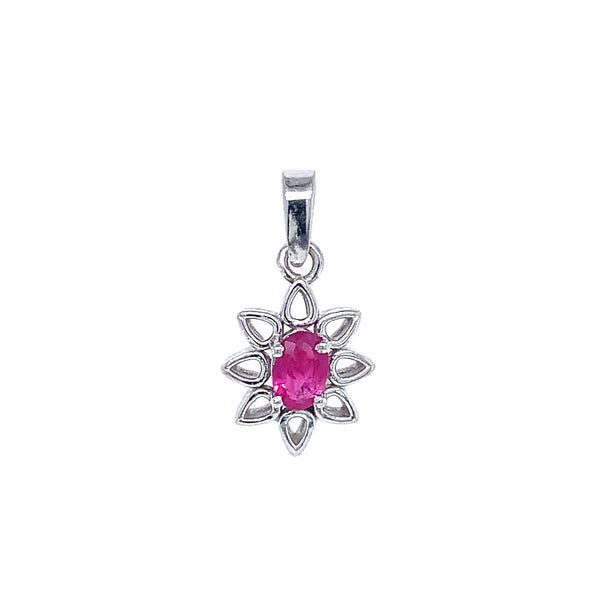 Dije de rubí en plata 925