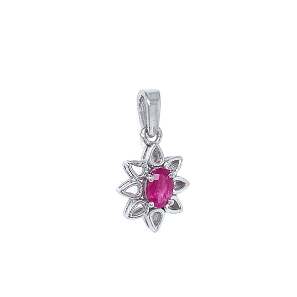 Dije de rubí en plata 925