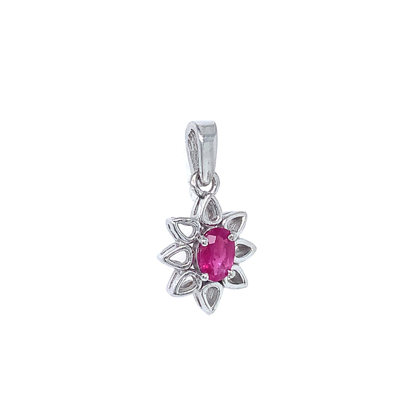 Dije de rubí en plata 925