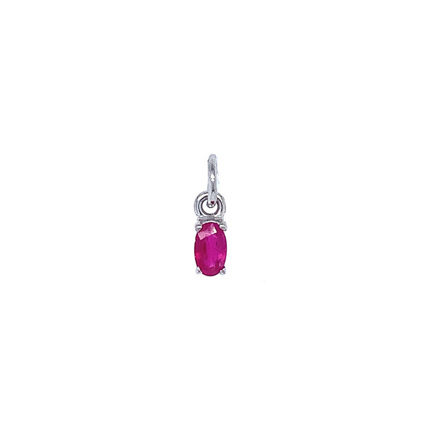 Dije de rubí en plata 925