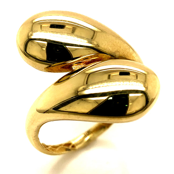 Anillo (gota) en oro amarillo 10kt.