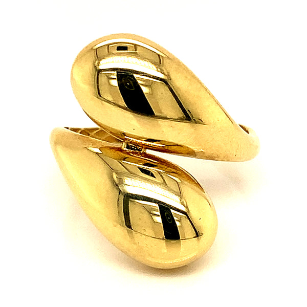 Anillo (gota) en oro amarillo 10kt.