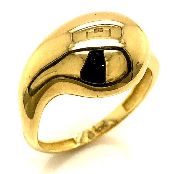 Anillo (gota) en oro amarillo 10kt.