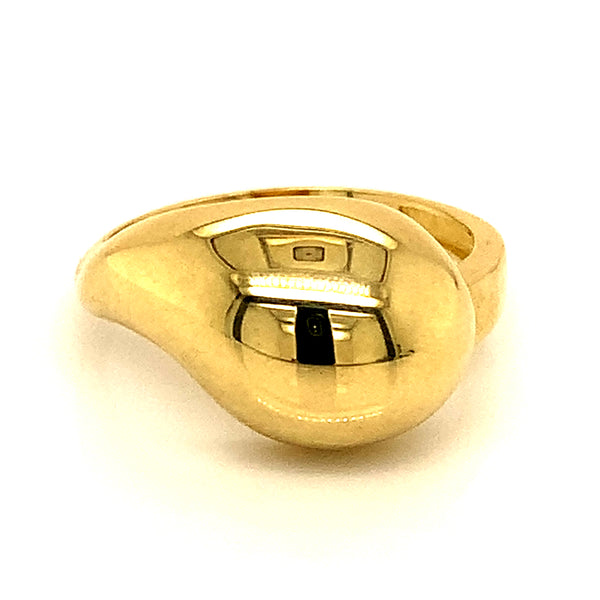 Anillo (gota) en oro amarillo 10kt.