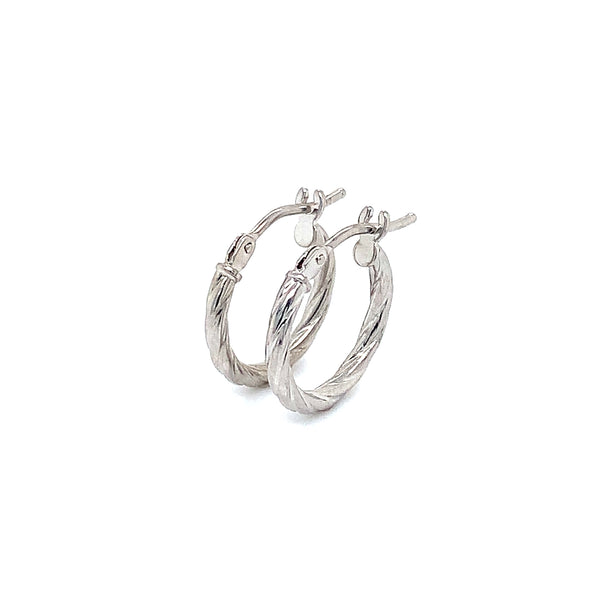 Argollas en oro blanco 10kt