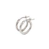 Argollas en oro blanco 10kt