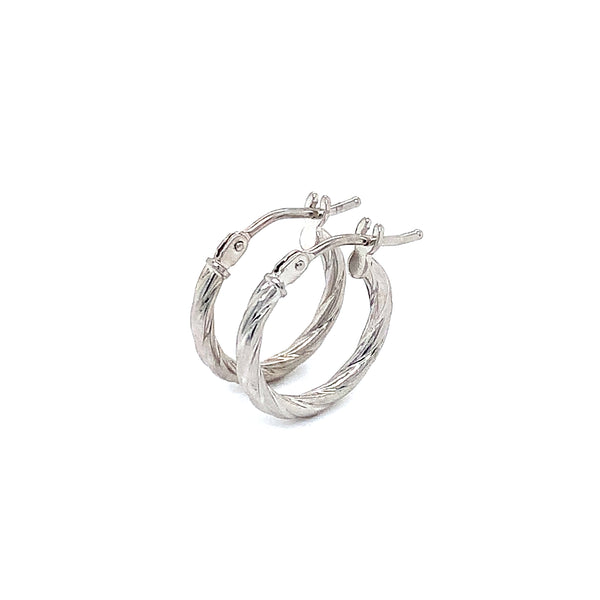 Argollas en oro blanco 10kt