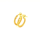 Argollas en oro amarillo 10k
