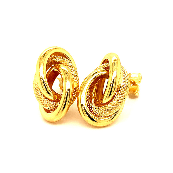 Aretes en oro amarillo 10kt.