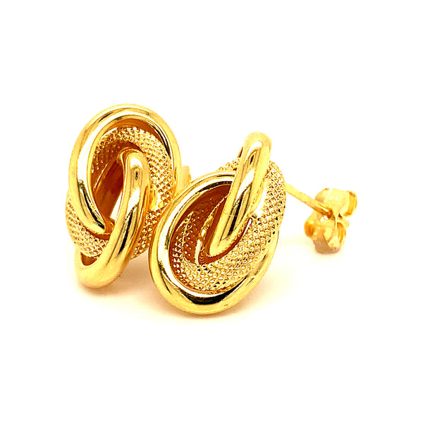 Aretes en oro amarillo 10kt.