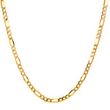 Cadena (cartier) en oro amarillo 10k 60cm