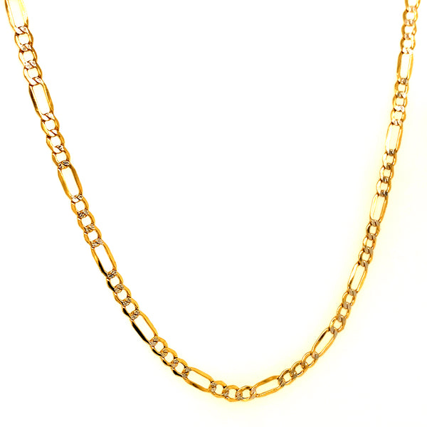 Cadena (cartier) en oro amarillo 10k 60cm