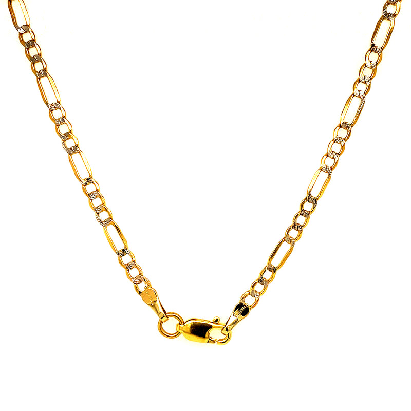 Cadena (cartier) en oro amarillo 10k 60cm