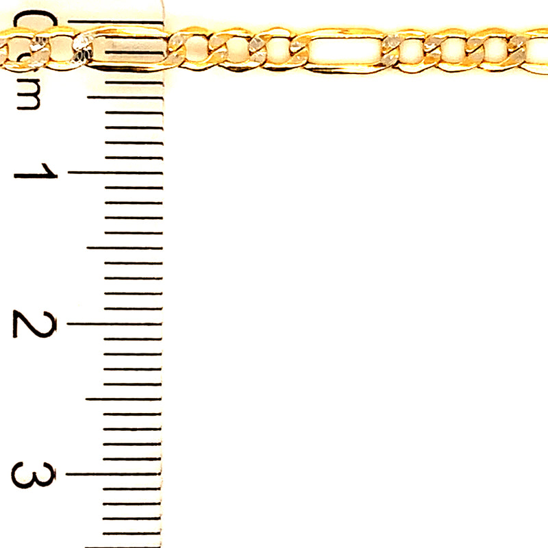 Cadena (cartier) en oro amarillo 10k 60cm