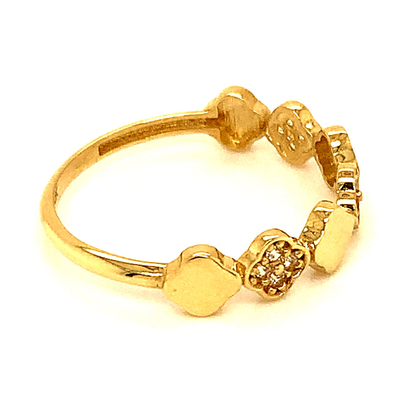 Anillo en oro amarillo 10kt.