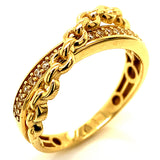Anillo en oro amarillo 10kt.