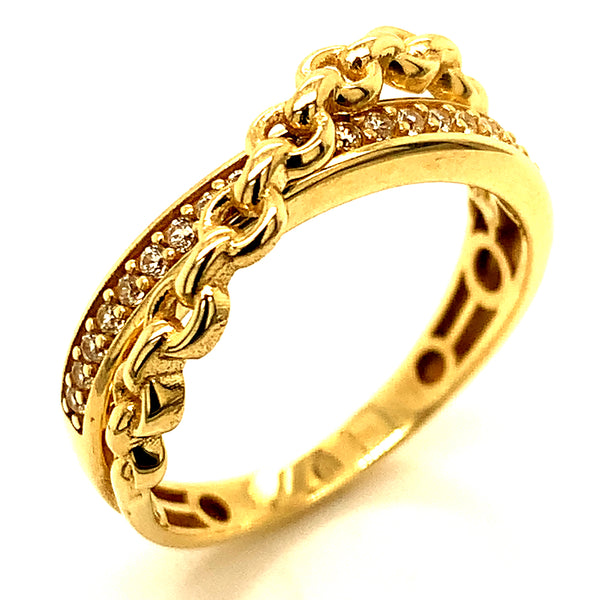 Anillo en oro amarillo 10kt.