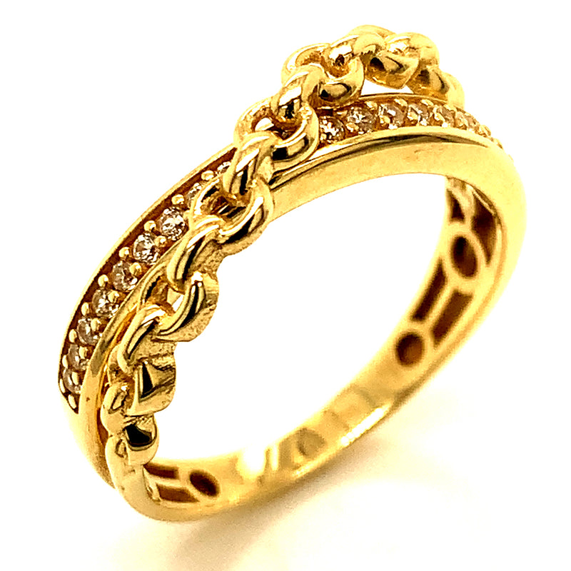 Anillo en oro amarillo 10kt.