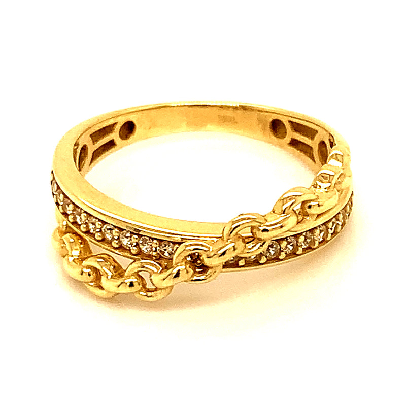 Anillo en oro amarillo 10kt.