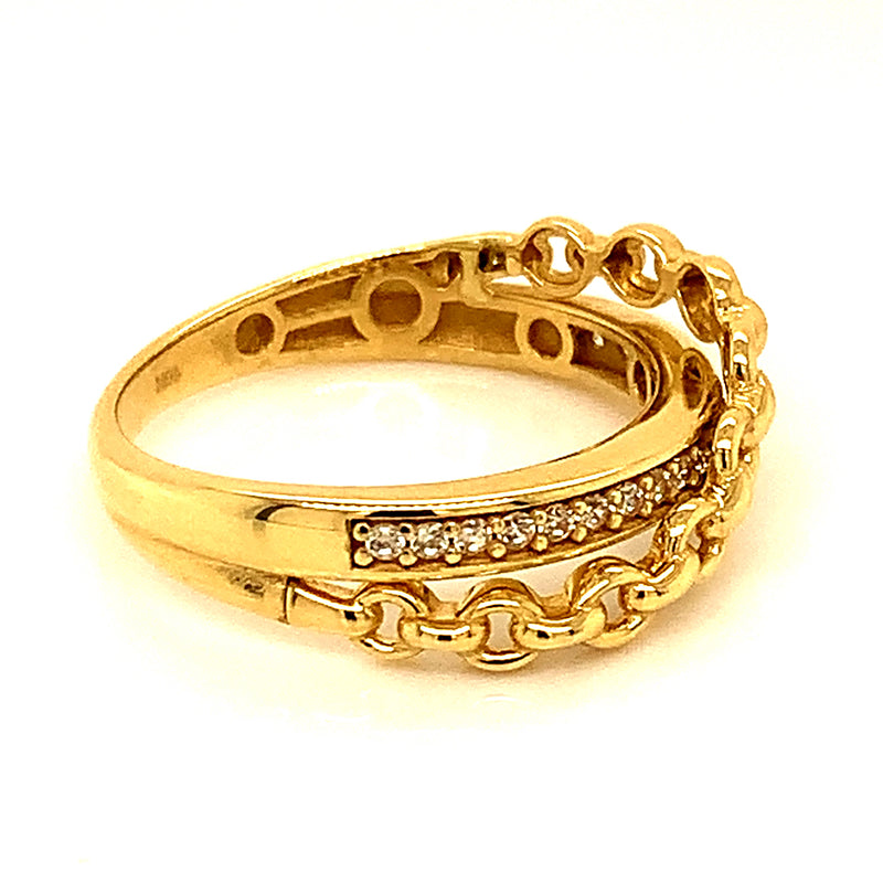 Anillo en oro amarillo 10kt.