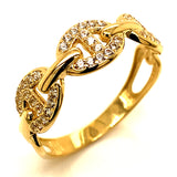 Anillo en oro amarillo 10kt.