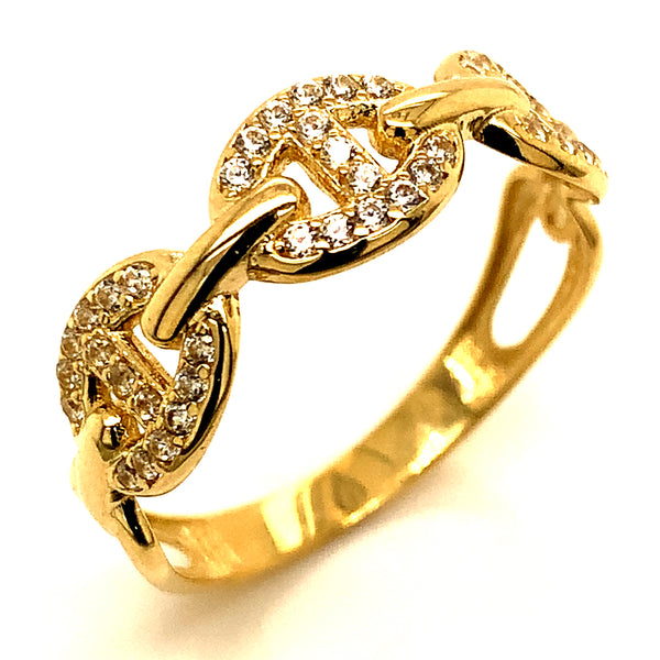 Anillo en oro amarillo 10kt.