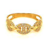 Anillo en oro amarillo 10kt.