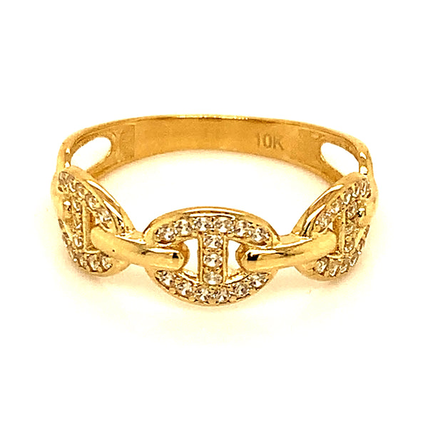 Anillo en oro amarillo 10kt.