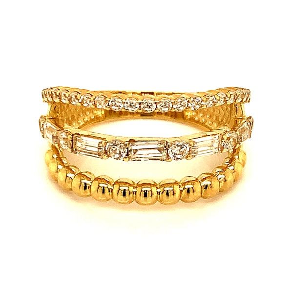 Anillo en oro amarillo 10kt.