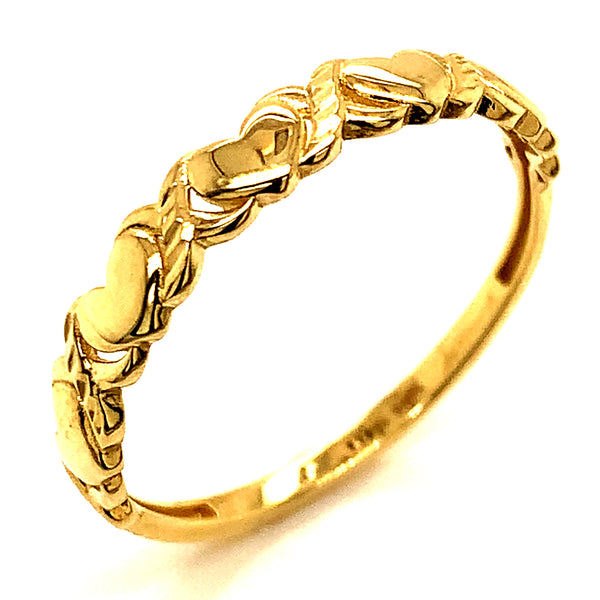 Anillo en oro amarillo 10kt.