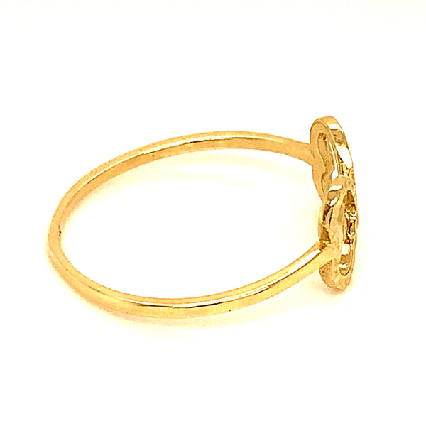 Anillo en oro amarillo 10kt.