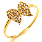 Anillo (mariposa) en oro amarillo 10kt.